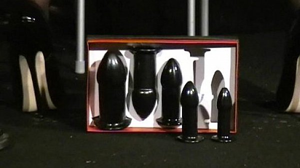 Buttplugged mature wife slaves humiliation and kinky anal punishment 