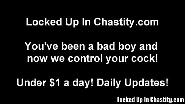 Nonton Stuff Your Useless Cock In This Chastity Device thumbnail