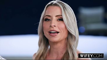 You never have to ask me twice to come back and up the ante. Tiffani had a blast her first time on Wifey, and now shes back for seconds. Today her husband gets to watch his blonde wife get double the stuffing. 