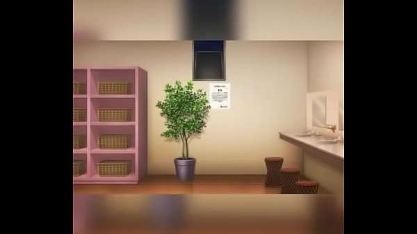 Sexy girls with big tits peep in the bathroom 