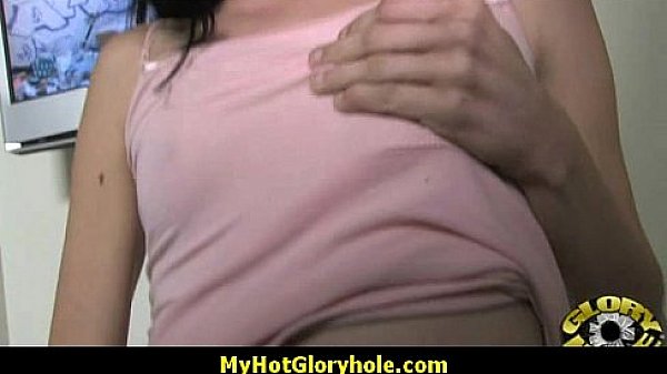 I sneak Black BJ as I fuck husband thrue gloryhole 2 