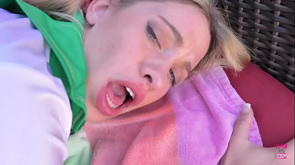 The endearing Khloe Capri engages in outdoor masturbation while anticipating the delivery of a substantial phallus 