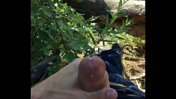 Jacking off in the woods-part 2 