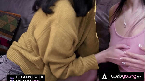 Play MP4 - Beautiful 18yo Brunette Has A Secret Affair With Her Bestie's Hot Stepsister&excl; SOFT ROMANTIC SEX