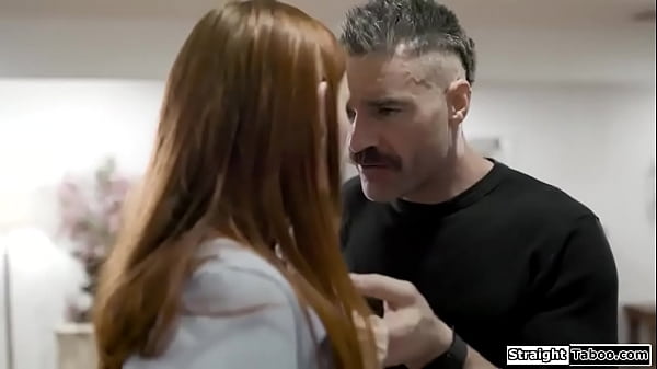 StraightTaboo.com - Widower fucking_his stepsons redhead gf