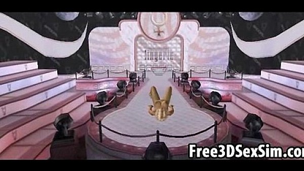 Three sexy 3d cartoon lesbian babes going at it