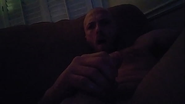 Solo cumshot is a huge load from big cock