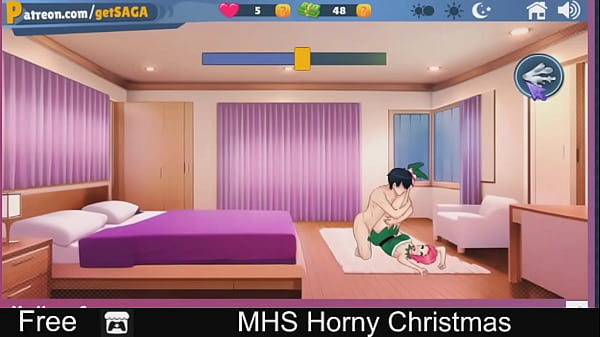 MHS Horny Christmas (free game itchio ) Visual Novel 