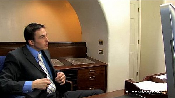 Blond twink mouth dommed by cock 