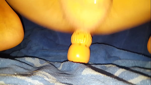 Soloboy cums while riding his dildo 