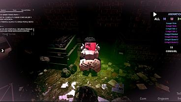 Vistiendo a una puta de cerdita y rellenarla de harto semen | Roblox 