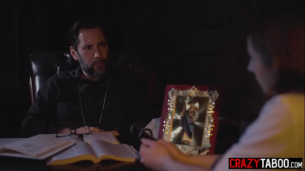 Play MP4 - Catholic girl Penelope Kay approaches to kinky priest and wanted to confess