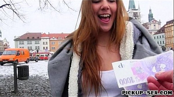 Tight Eurobabe Dominika drilled with stranger for cash 