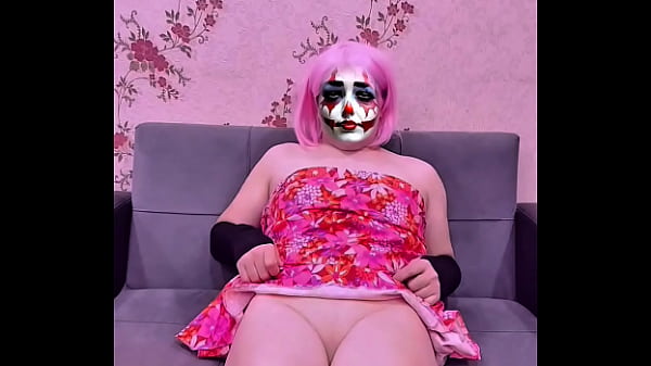 Naughty Clown Chic: Red Lips & Purple Eyes 