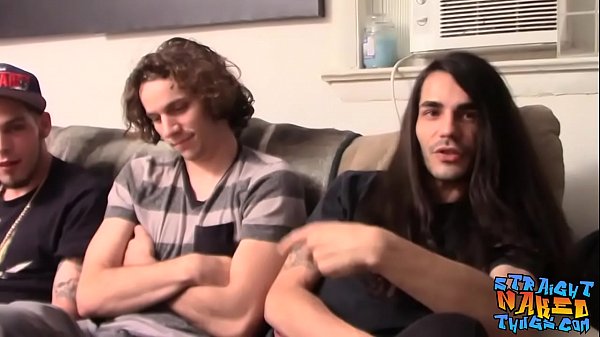Young straight group masturbates to cum 