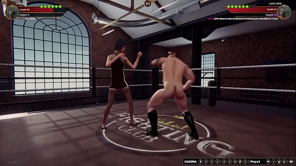 Allie vs jerle nf3d mixed combat kinky battle ring 