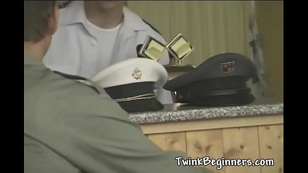 Play MP4 - Hot guys in uniform in a threesome fuck