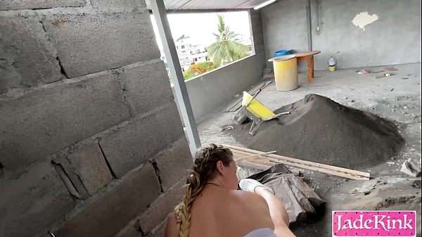 Pervert worker used and fucked me on a construction site 