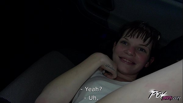 Povbitch_Redhead fucked_hard in car with stranger