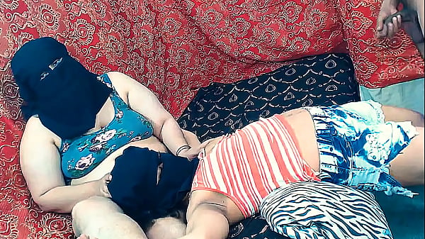 Play MP4 - DEMANDING THREESOME HARD SEX WHERE SARA GOT PUSSY FUCKED HARD WITH LOUD MOANS&comma; HIJAB THREESOME MISSIONARY SEX