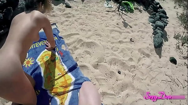 Sensual doggystyle delight on the beach