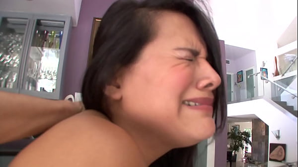 Family fantasy - 18 year old Latina stepsister swallows jizz after hot fuck 