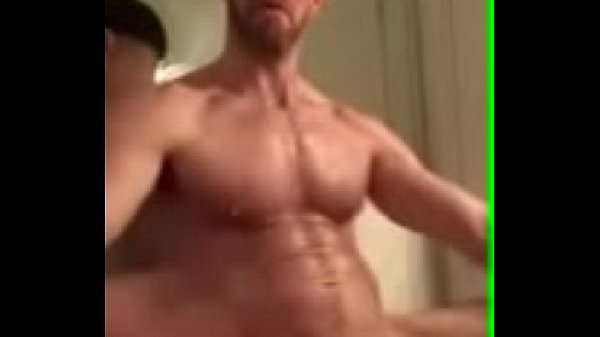 Hot mature jock jerking off his big cock 