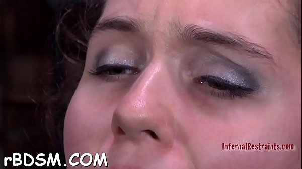 Cheerful gal is_playing with her new_dildo