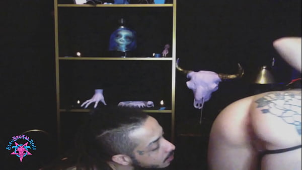 Play MP4 - BleuBrutalRose - horny milf house Maid waiting for him in sexy lingerie without panties to suck his big light skin black cock and make him clean her warm tight butthole