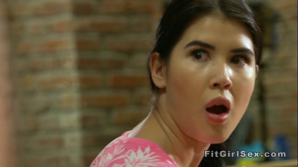 Blonde teenfuckingcouch in the gym