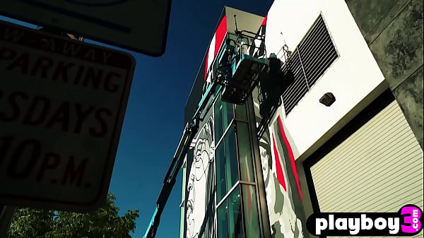 Perfect brunette Alexandra Tyler_posed outdoor and exposedher nice boobs