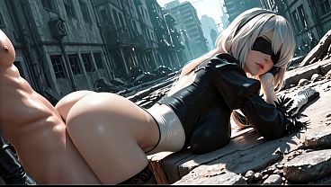 Yorha 2b &ndash; Unable To Resist Her Lustful Thoughts Ai Generated 3d Hentai thumbnail