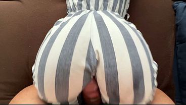 No penetrated just rubbing cock on amazing ass 