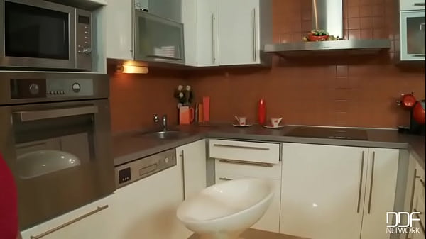 Serving Feet in Her Kitchen!