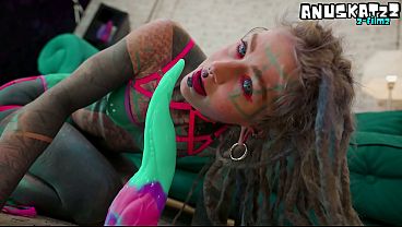 Nonton Ink-covered Beauty Solo Anal Toy Play In Lace Lingerie thumbnail