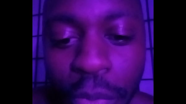 Purple lights while naked 6