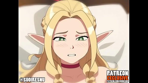 Elf girl gets fucked by in all holes (Dungeon Meshi hentai) 
