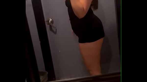 Thick latina shakes ass short black dress