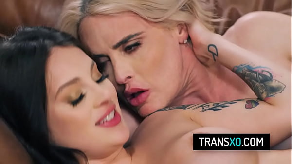 Blonde TS in rough sex with hot cis gender girl after dancing class 