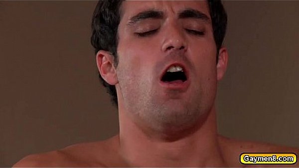 Twinks anal humping on the leather couch 