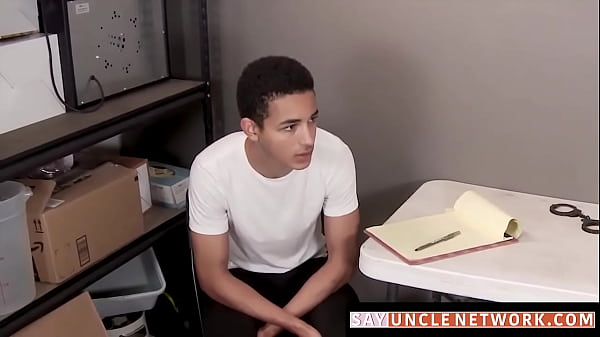 SayUncleNetwork.com - Latino twink perp fingered and barebacked intensely by officer