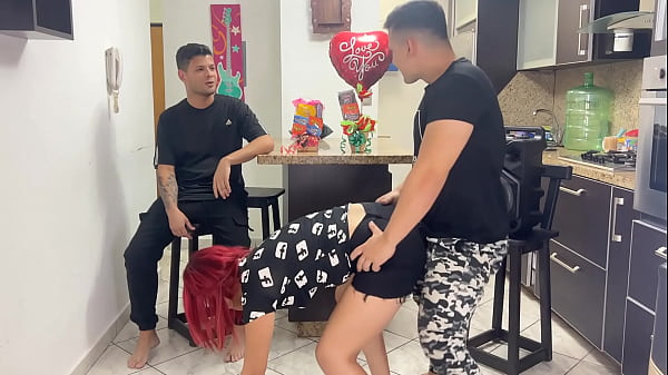 My Girlfriend's Best Friend Dances With Her In A Very Perverted Way Rubbing His Cock In The Ass And My Girlfriend Seems To Enjoy It, She Does Not Respect That I Am In Front thumbnail