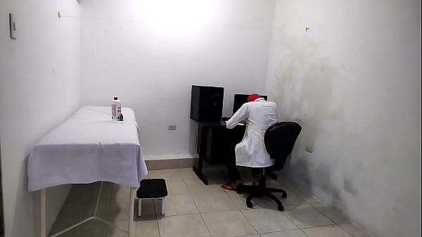 Perverted doctor masturbates after treating a cute patient 