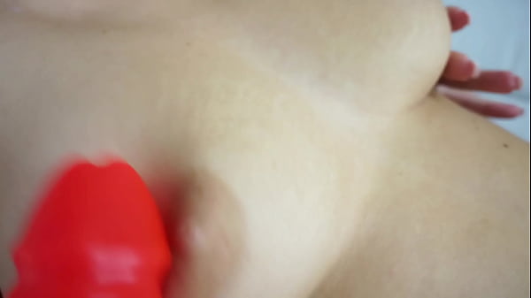 Hot brunette rubs her wet pussy under covers morning