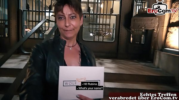 German Horny Housewife At Street Blind Date Casting thumbnail