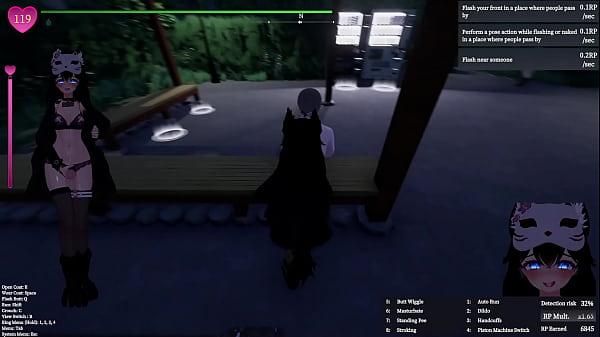 Secret flasher manaka furry nude in central park modded gameplay 