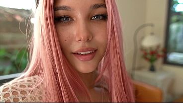 A hot blonde begs to be fucked by a big dick