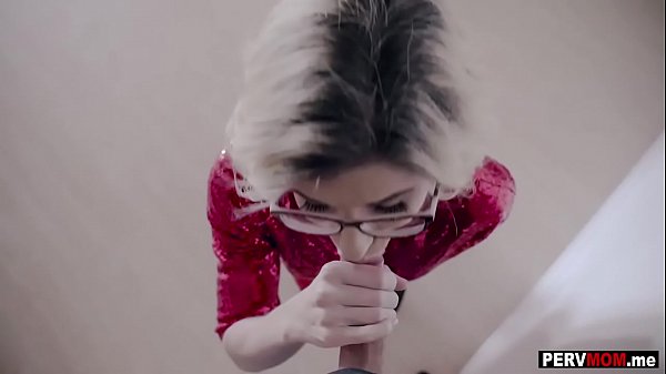 Stepmommy swallowed_my cum for Christmas aftersucking