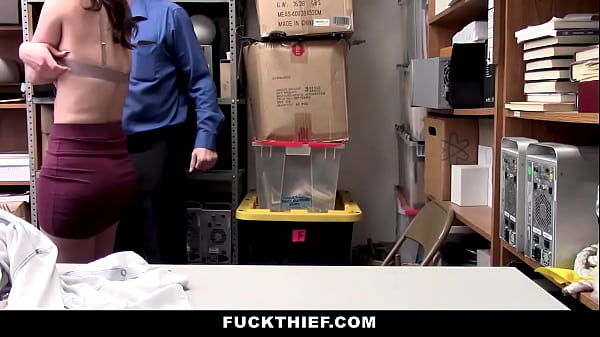 Security Guy Fucks Shoplifter Teen in The Security Room 