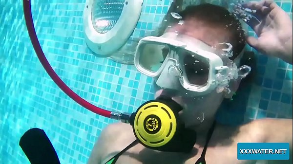 Two_hot lesbians playing with dildos in the pool